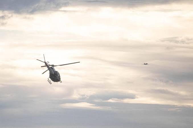 HELICÓPTERO COM QUATRO PESSOAS DESAPARECEU A CAMINHO DO LITORAL NORTE