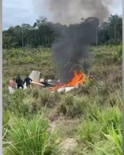 AVIÃO CAÍ NO ACRE DEIXANDO UMA PESSOA MORTA E SEIS FERIDOS