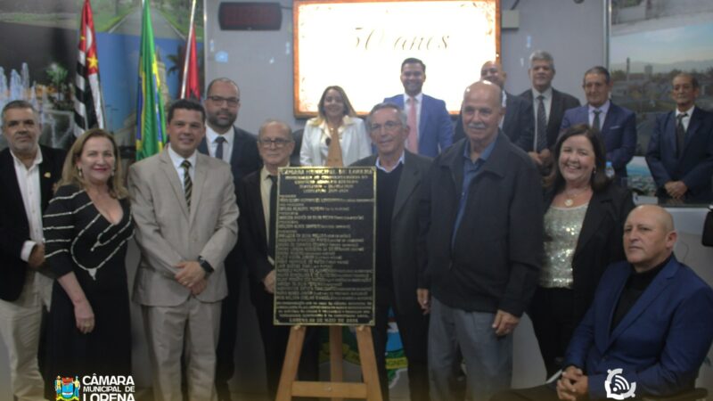 SESSÃO SOLENE CELEBRA 50 ANOS DO EDIFÍCIO ARNOLFO AZEVEDO NA CÂMARA DE LORENA