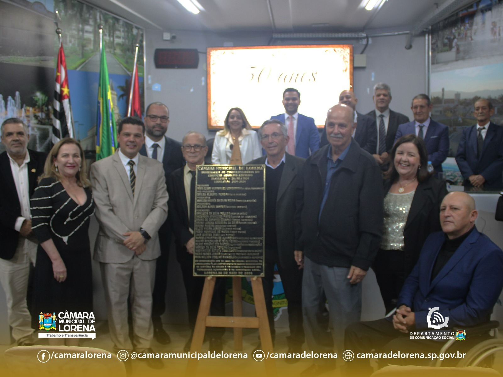 SESSÃO SOLENE CELEBRA 50 ANOS DO EDIFÍCIO ARNOLFO AZEVEDO NA CÂMARA DE LORENA