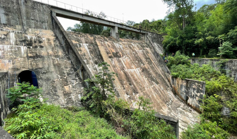 Visita técnica na barragem do Ribeirão dos Mottas em Guaratinguetá