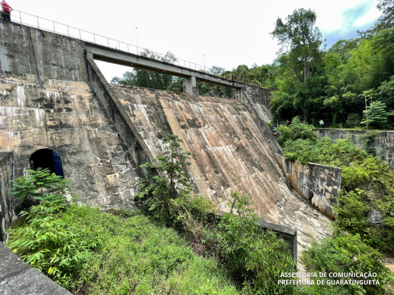 Visita técnica na barragem do Ribeirão dos Mottas em Guaratinguetá